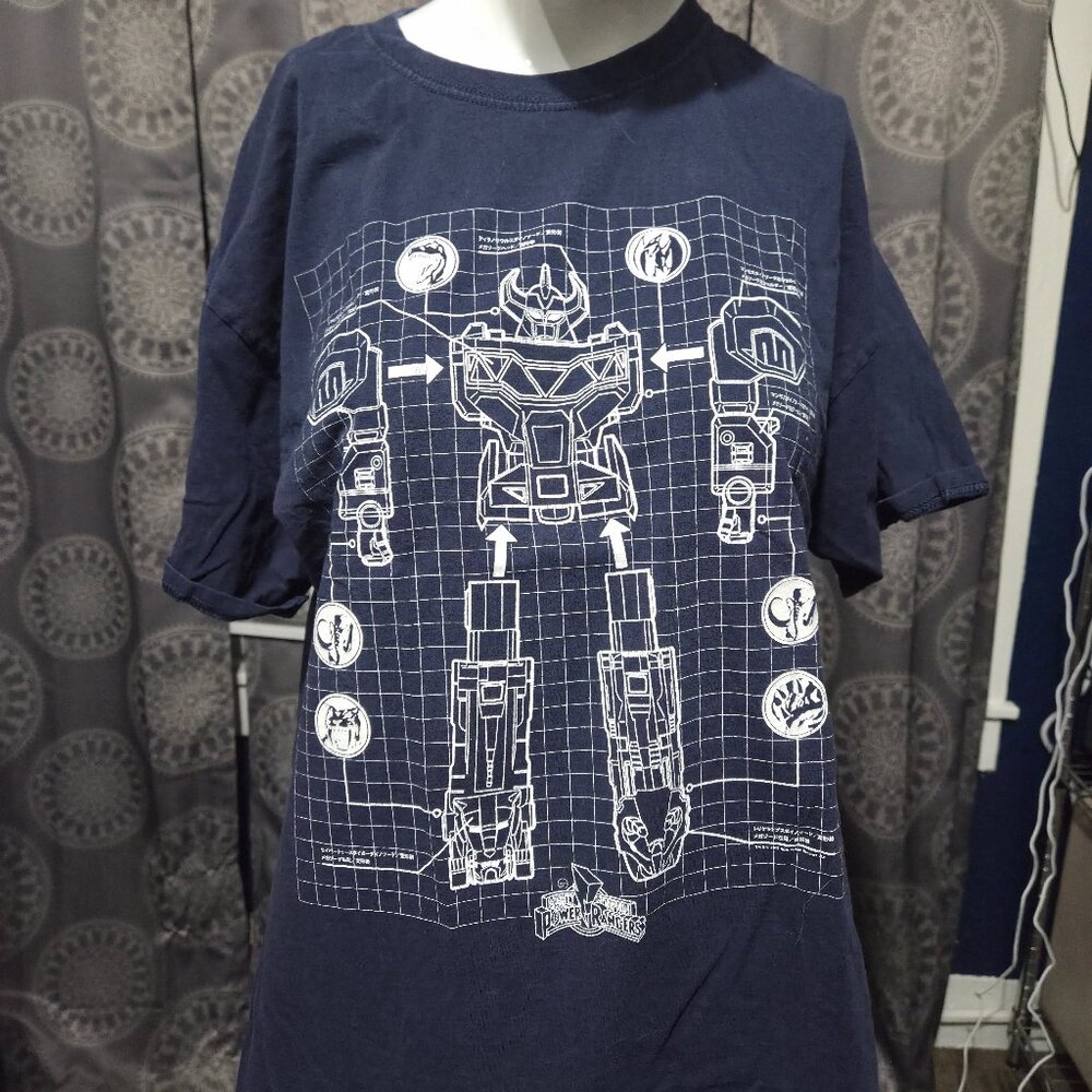 Fruit of the Loom Large Power Rangers Blueprint